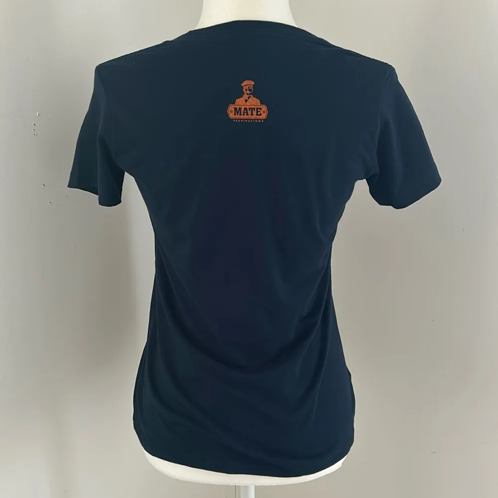 Mate Provincetown Navy/Red Cotton Lobster Tee Shirt sz S - Image 4