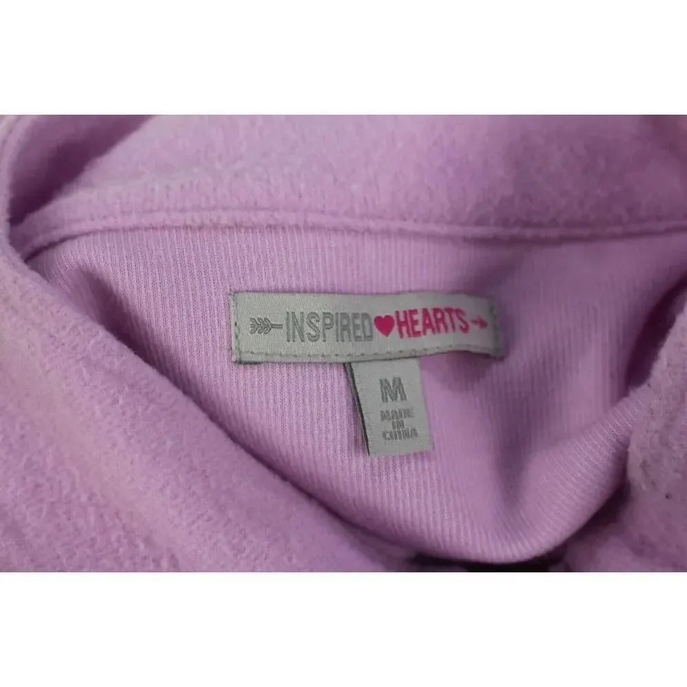 ladies INSPIRED HEARTS Fleece jacket Pink Size M - Image 6