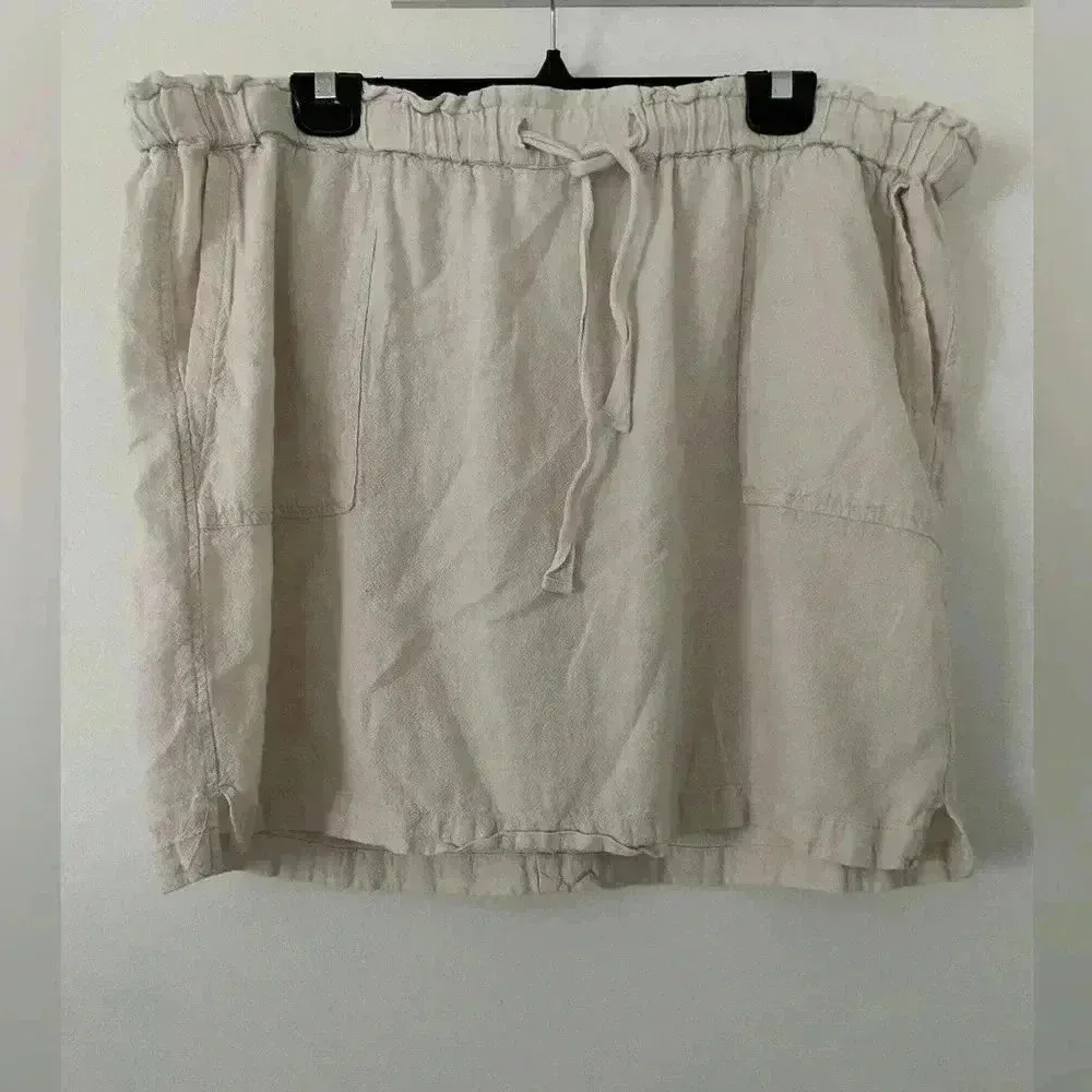 Linen Mini Skirt  size 2XL - Image 3