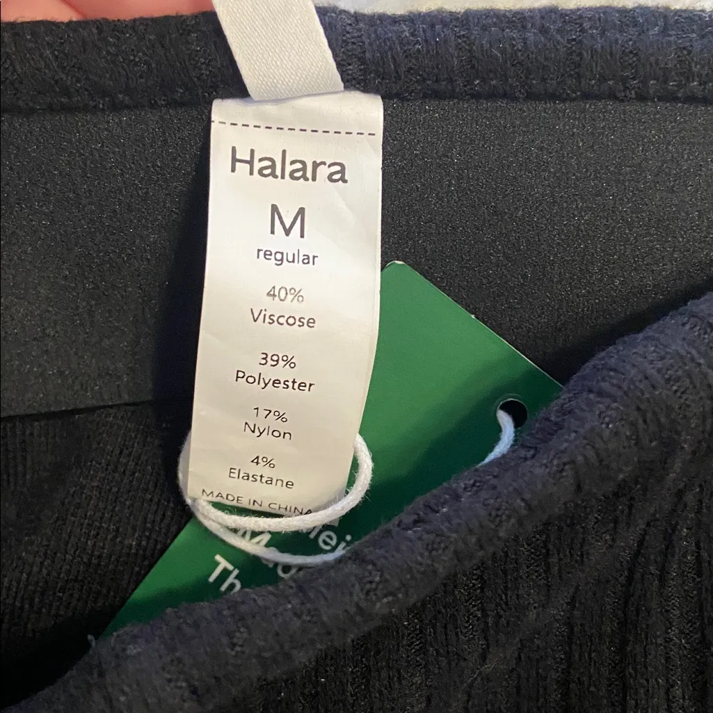 HALARA Black Flare Pants size M brand new inseam 29” waist elastic 28” - Image 7