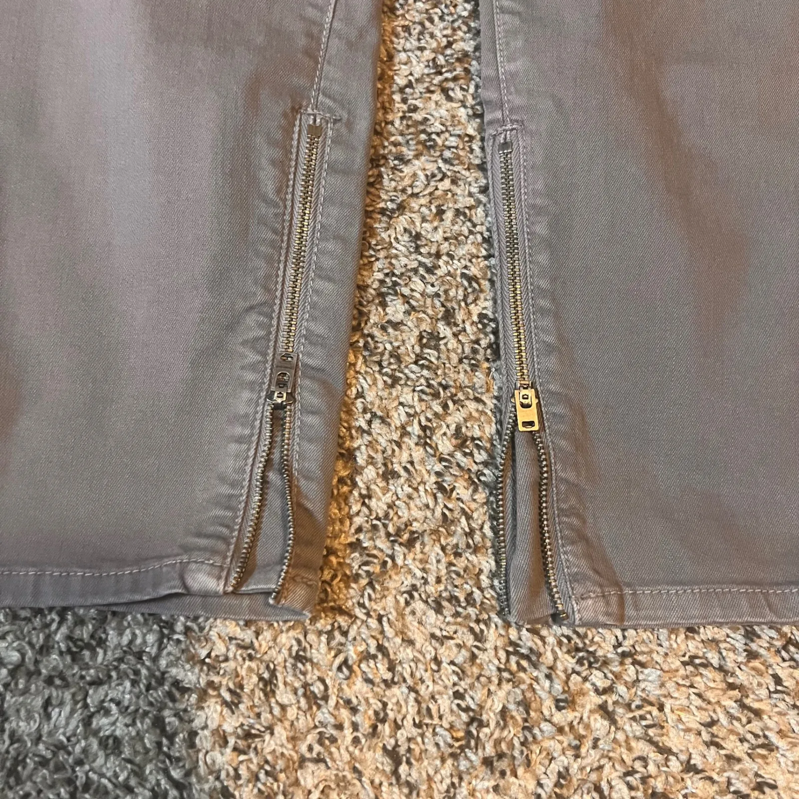 Gap‎ 1969C Legging Jeans Women's Brown Zipper Ankle Crop Casual Pants - Image 2