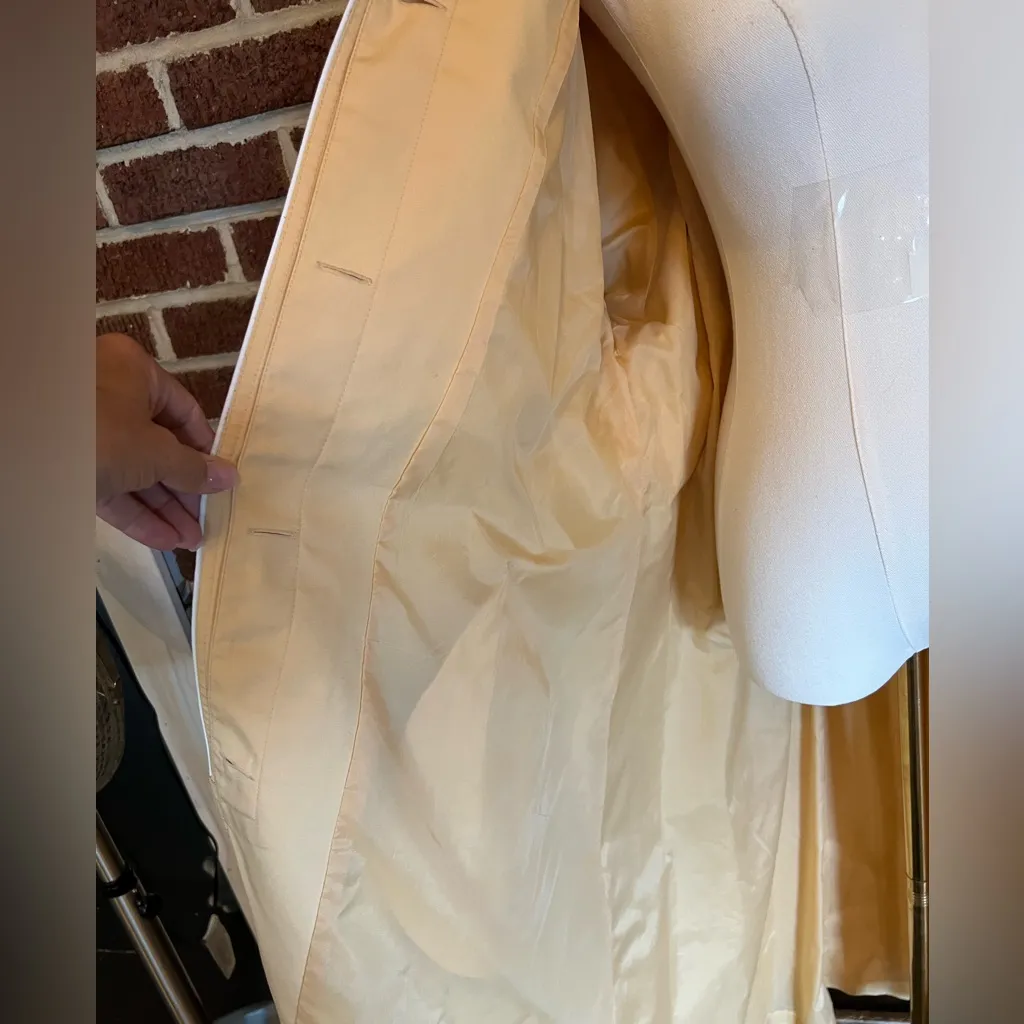 VINTAGE j.c. penney/windsor bay trench coat Yellow Size undefined - Image 3