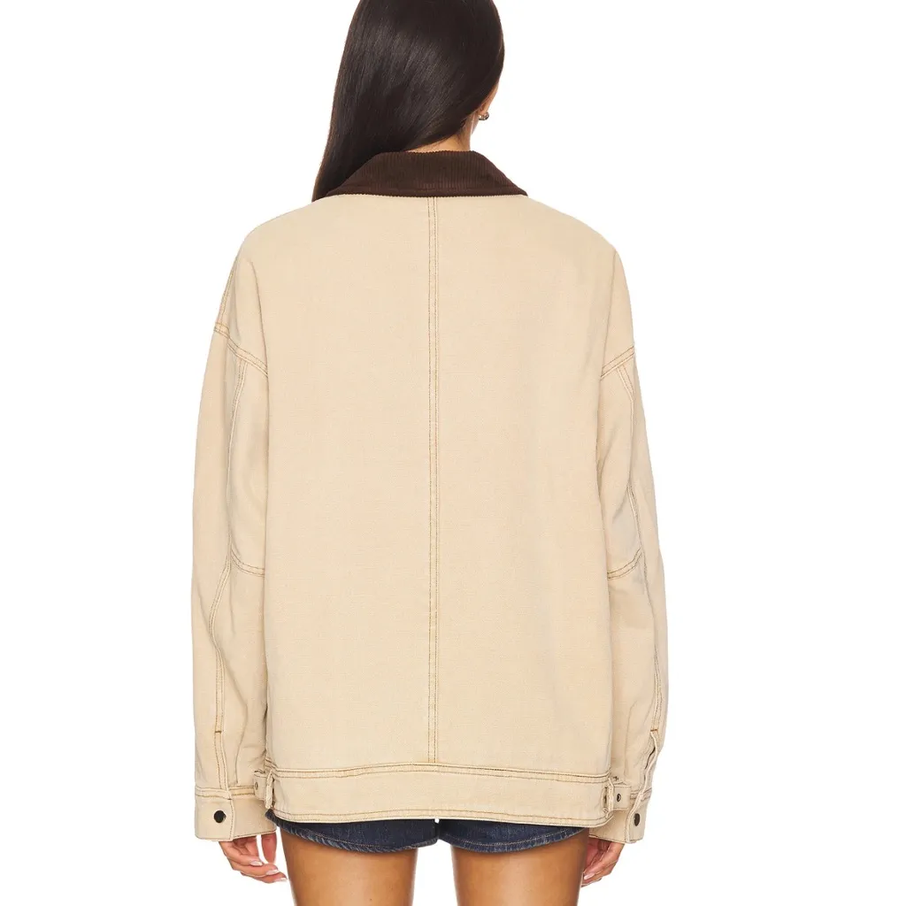 Lioness NWT Workwear Jacket in Stone - Image 4