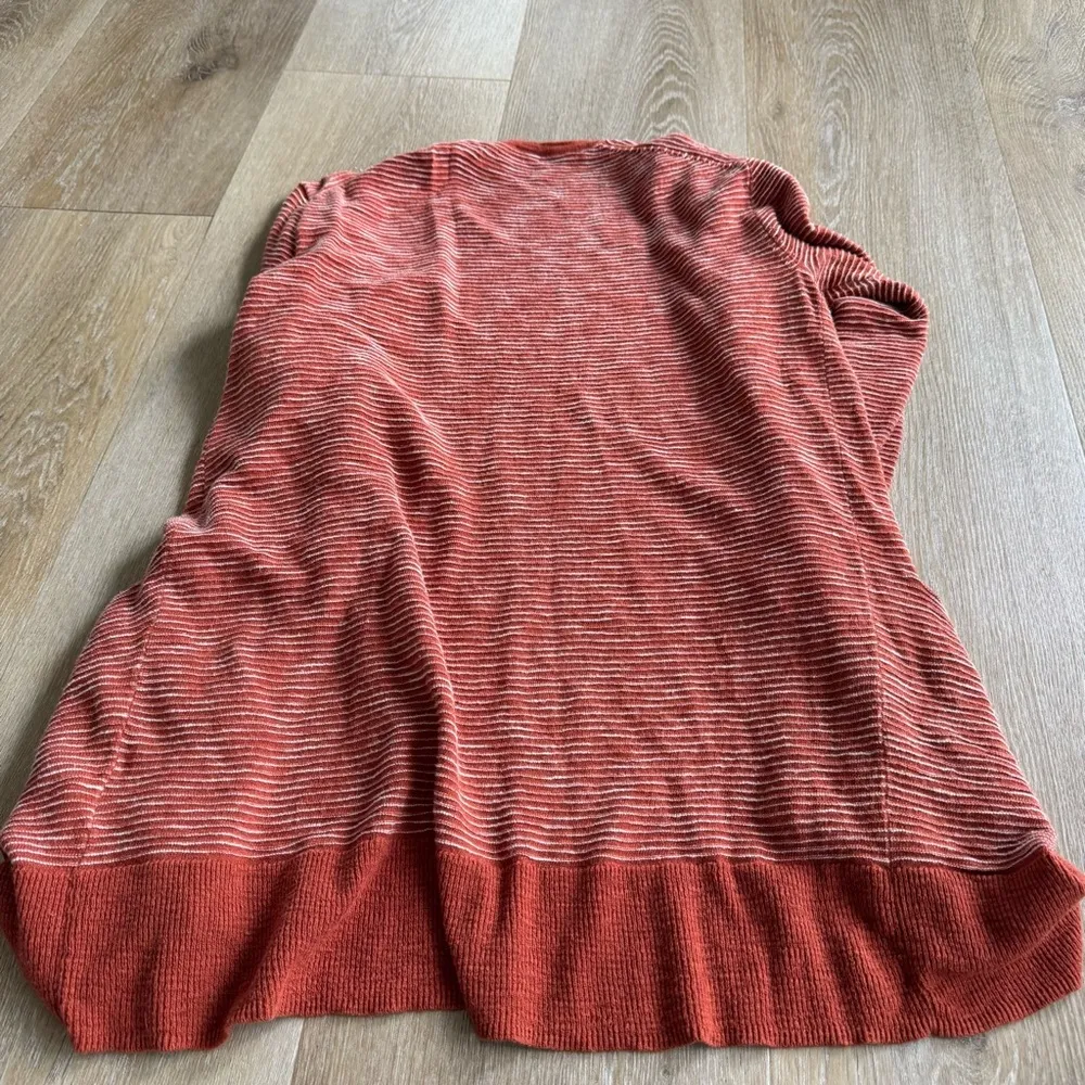 Madewell Summer Ryder Striped Rust Cardigan Sweater - Image 6