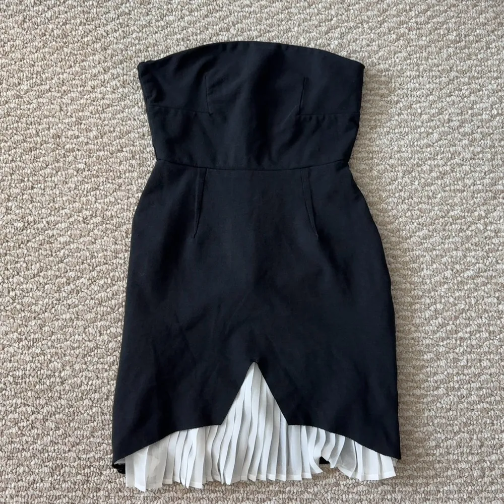 Zara Black and White Cocktail Dress - Image 7