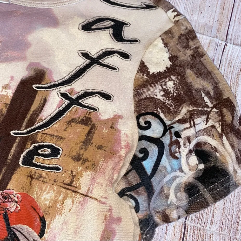 Christopher & Banks Large Ladys Shirt Italian Cafe Theme Biscotti - Image 5