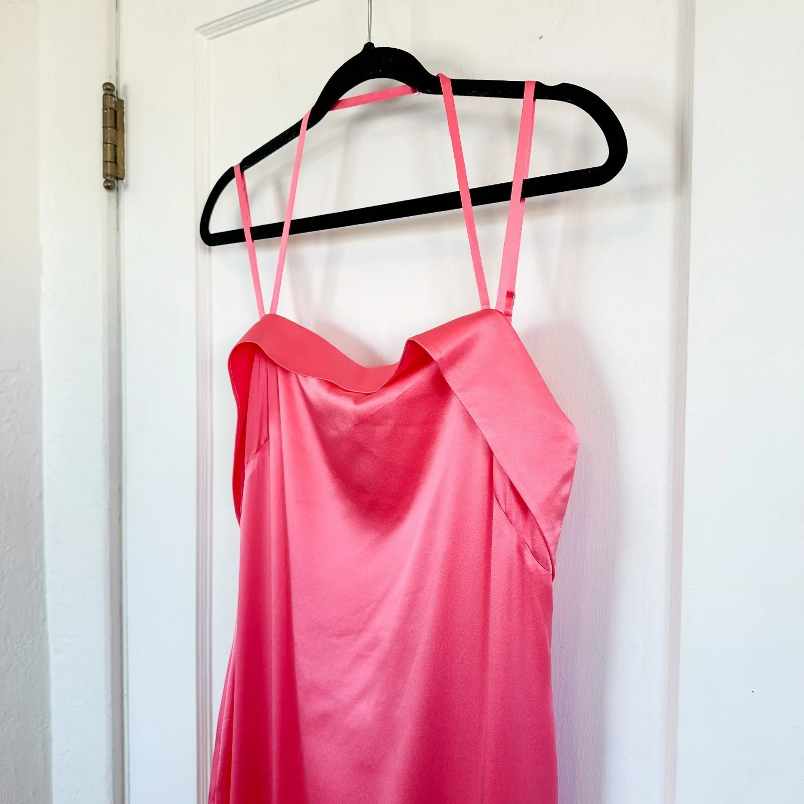 Cult Gaia | NWT Silk Shiazu Long Formal Gown Dress in Blossom Pink $1198 Large - Image 7
