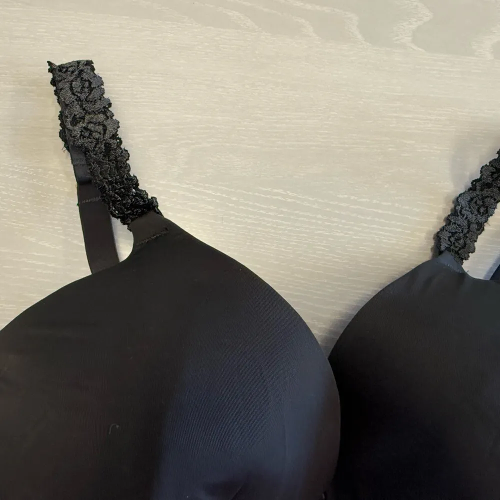 Natori 731080 Women's Size 32G Pure Luxe Push-up Underwire‎ Rose Dream Black New - Image 3