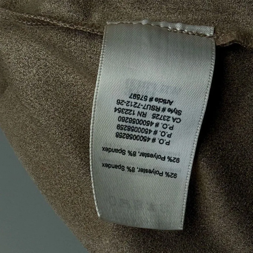Aritzia Wilfred Free faux suede tan mini skirt Medium - Image 5