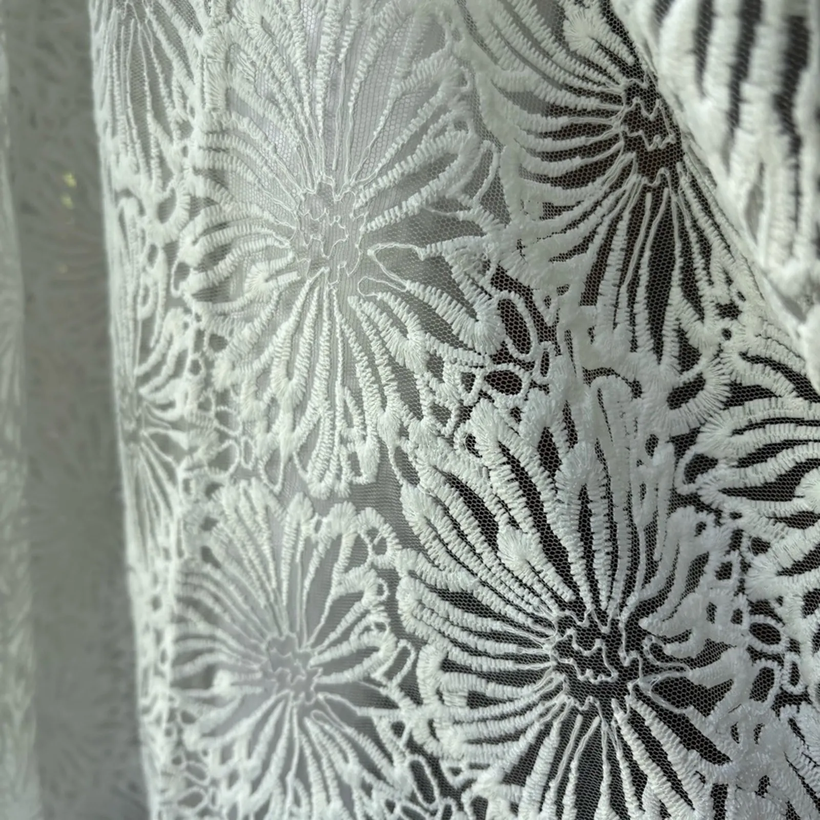 POL White Lace Kimono Size M/L - Image 4