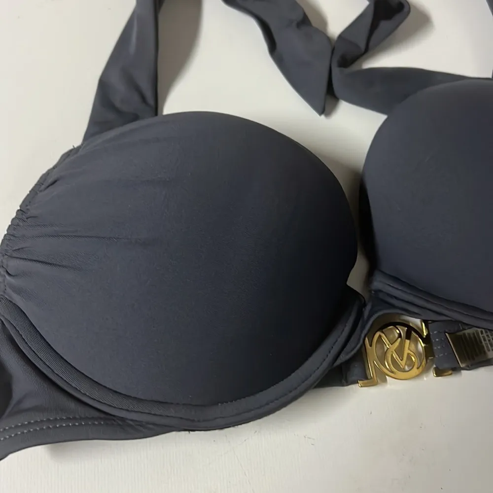 32B Victoria’s Secret Bombshell Grey Bikini Swim Top - Image 2