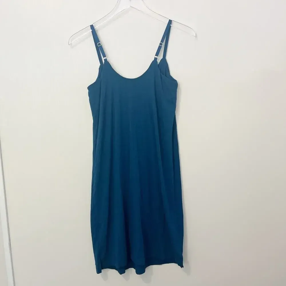 THIRDLOVE Night Slip Dress in Teal Blue‎ - Image 2