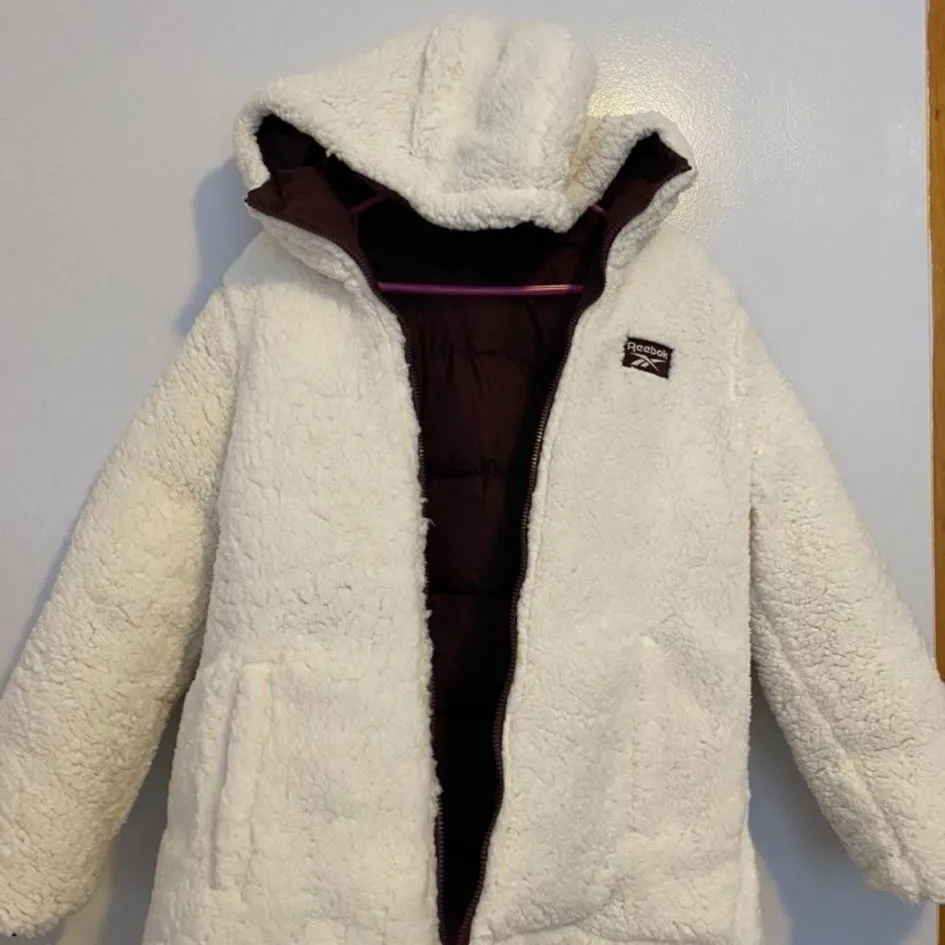 Reebok Women's Winter Jacket - Reversible Sherpa-Lined Puffer Jacket/Coat Small - Image 8