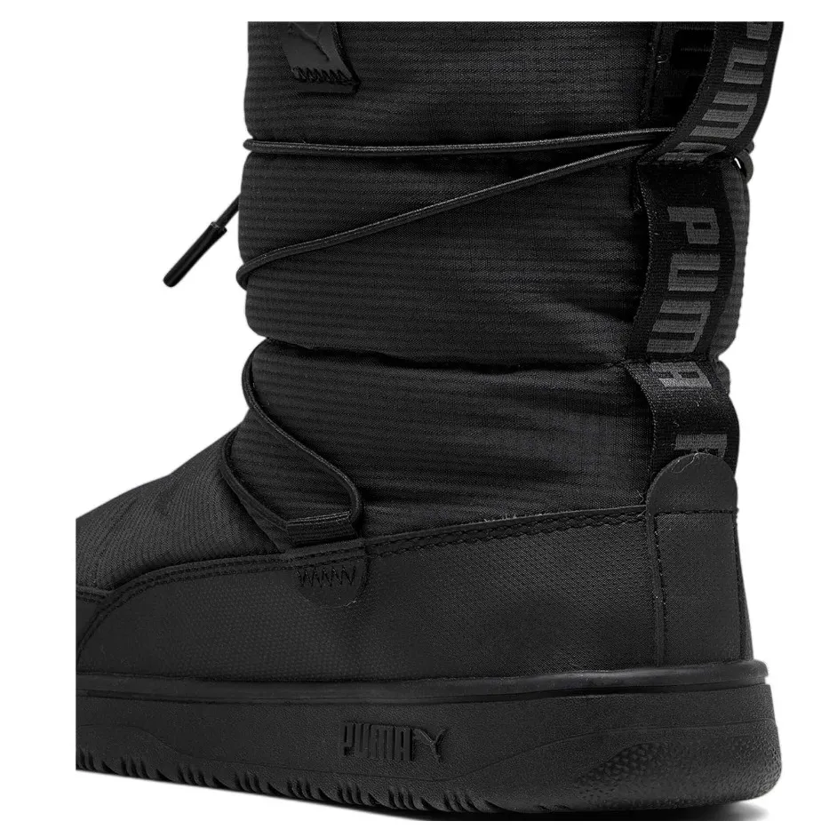 NWT PUMA Snowbae Black Shadow Gray Winter Boots 9 - Image 2