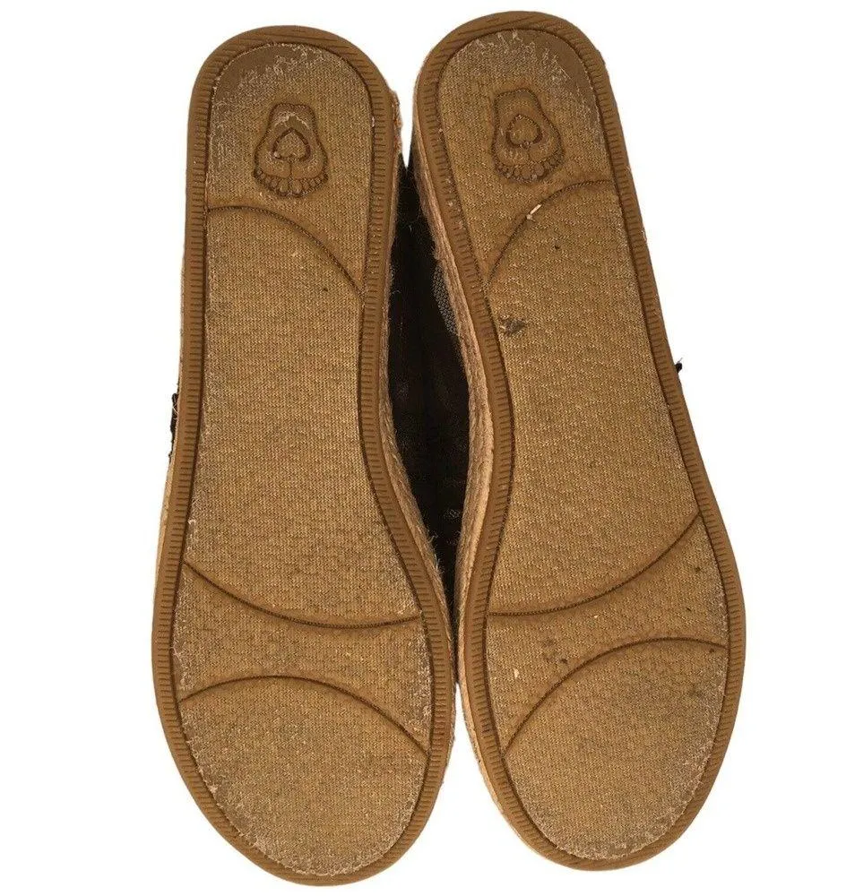 Skechers Bobs Espadrille Highlights 2.0 Homestretch Slip On Womens Shoe Black 9 - Image 6