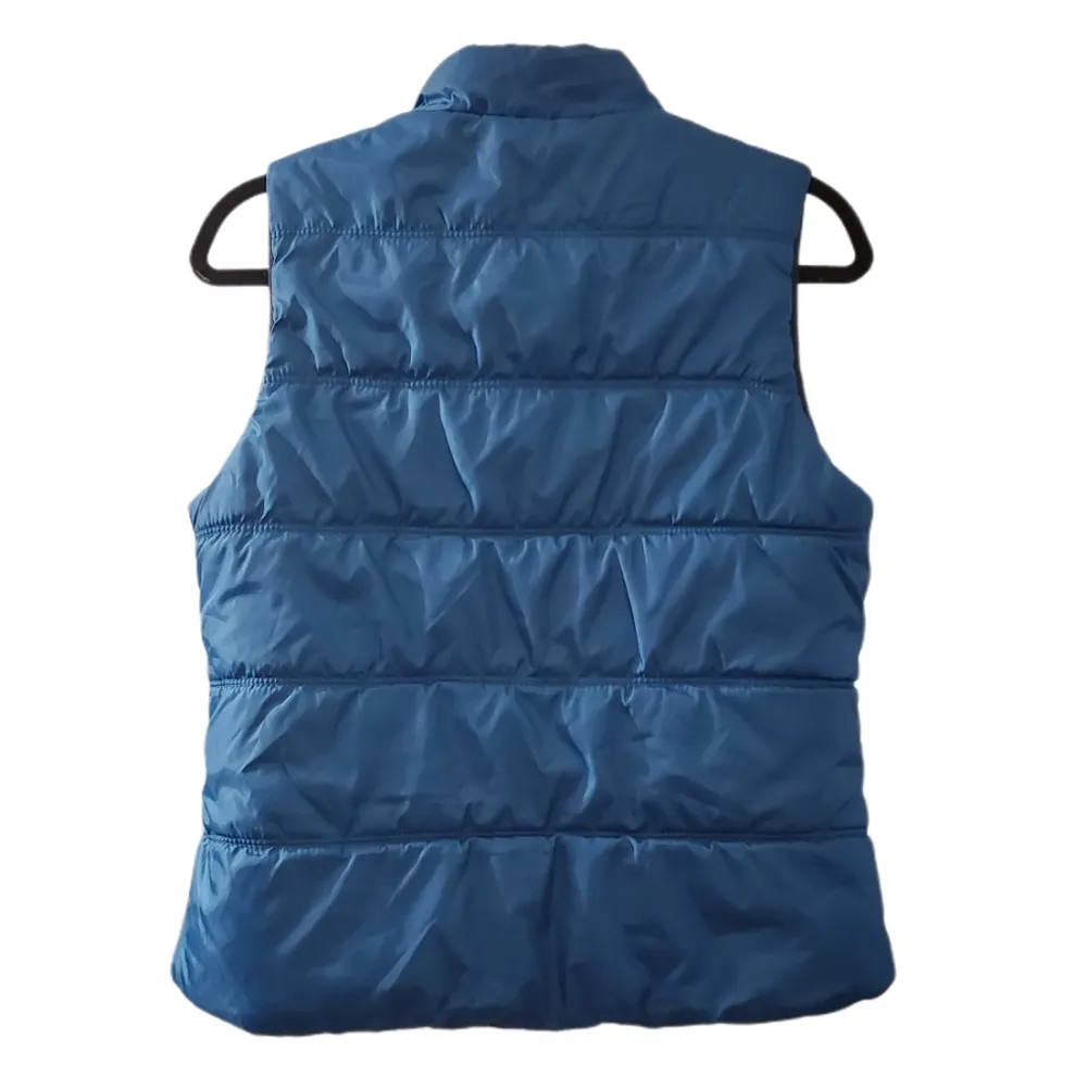 🔥SALE🔥American Eagle Deep Blue Reversible Puffer Vest M - Image 8