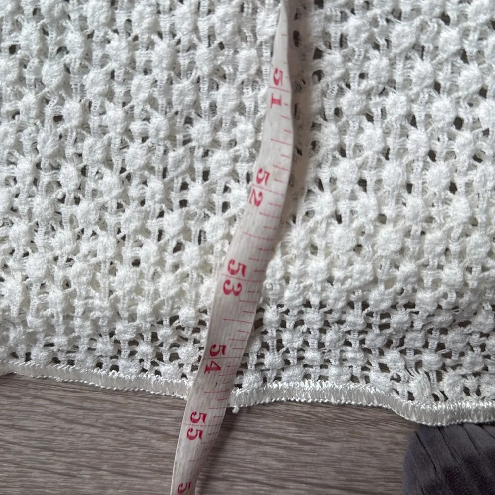 CHIO Long Knit Ruffle Dress in Print XS White - Image 12