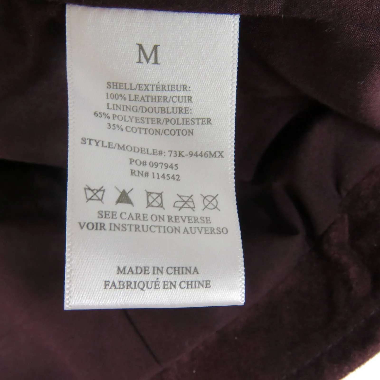 1990s Vintage Plum Purple Suede Genuine Leather Motto Jacket Medium - Image 6