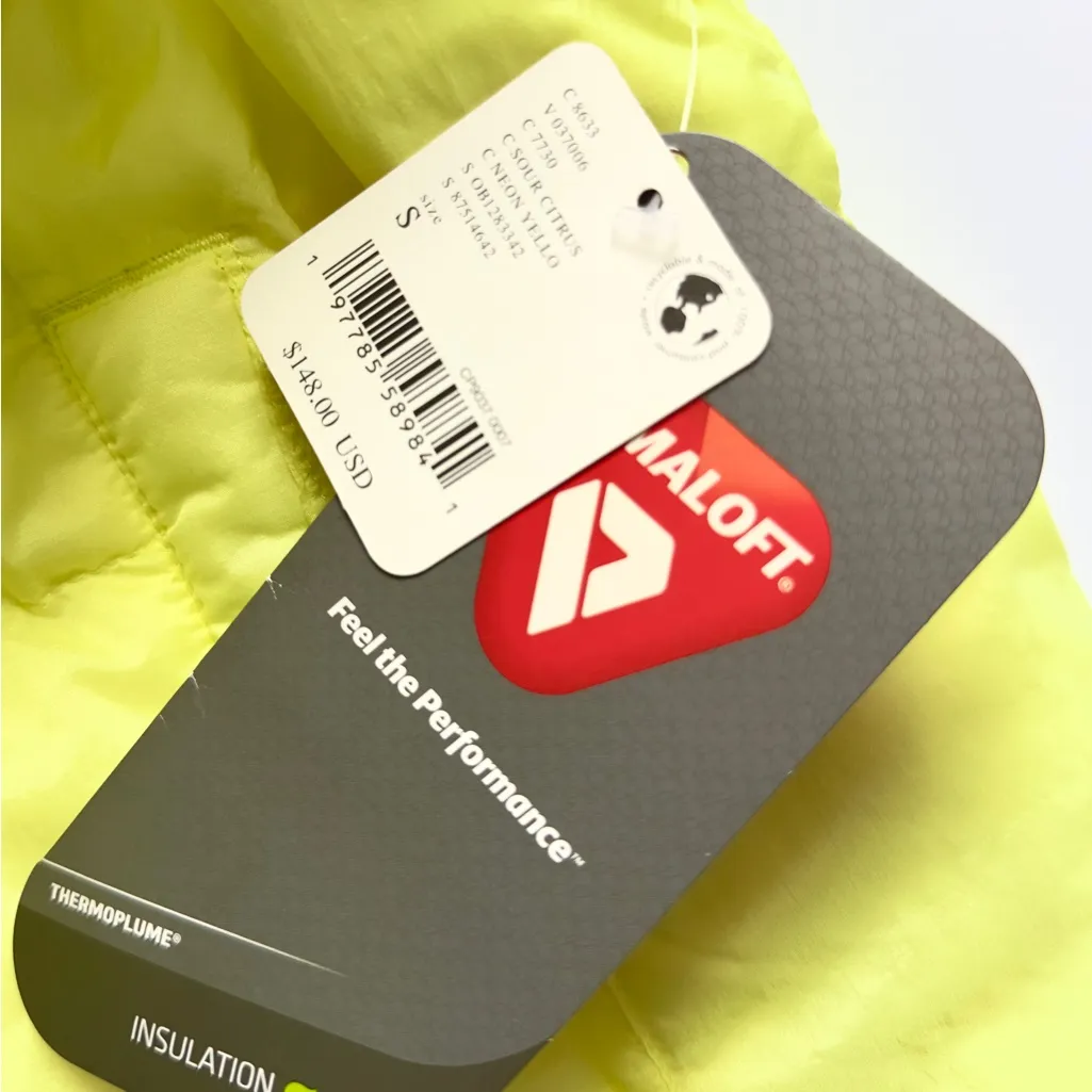 Free People Pippa Packable Puffer Vest Citron Yellow Size S - Image 11