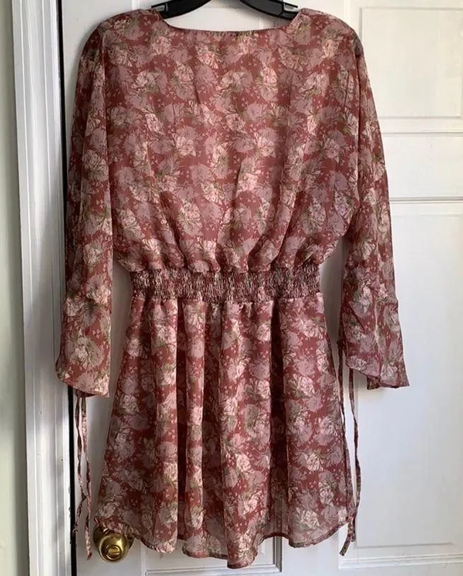 Club London Pink Floral Romper Size 10 - Image 3
