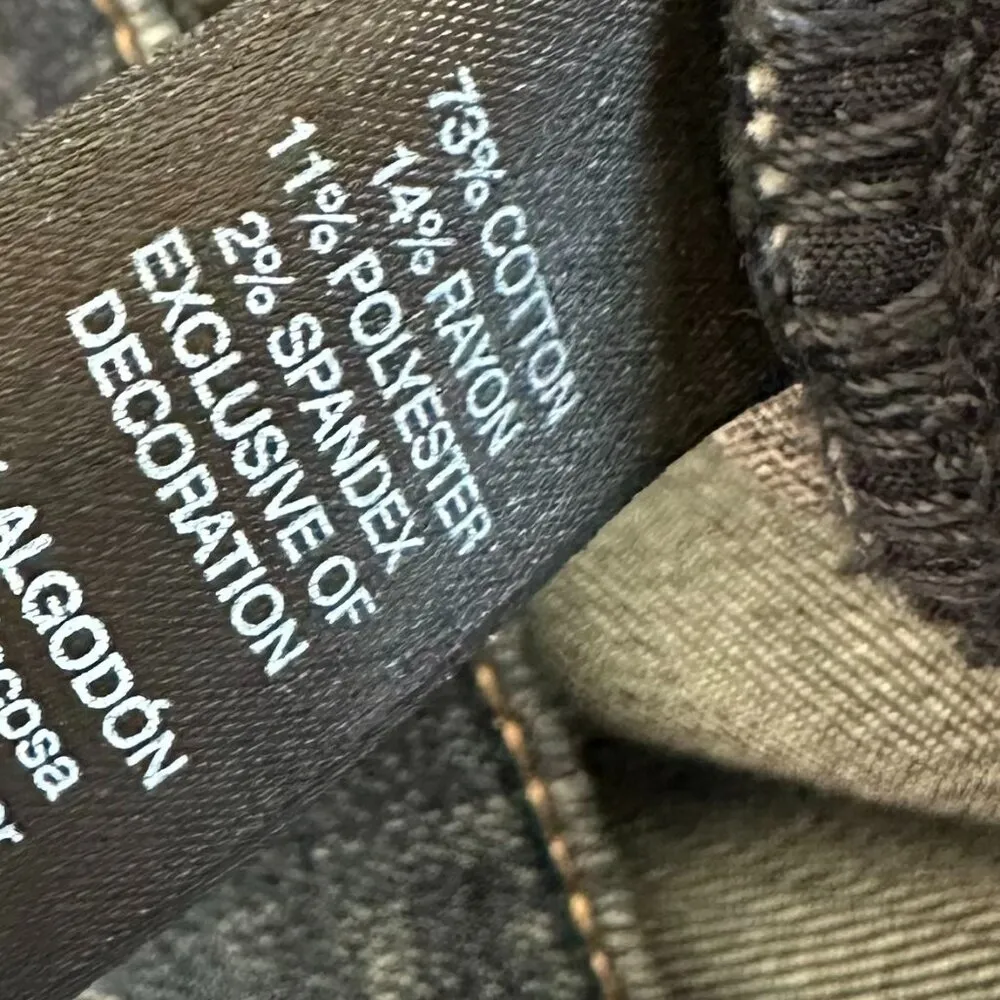 White House Black Market The Skimmer Dark Wash Cropped Jeans Skinny Size 4 Women - Image 12