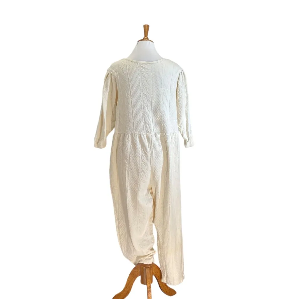 Harvey Celler Jumpsuit Cream Size M Vintage Size M - Image 12