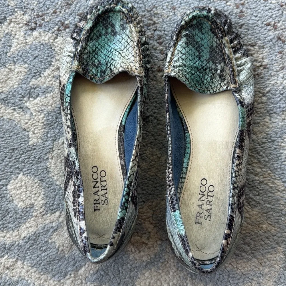 Franco Sarto  Tremor Snakeskin Loafers Python 7 - Image 7