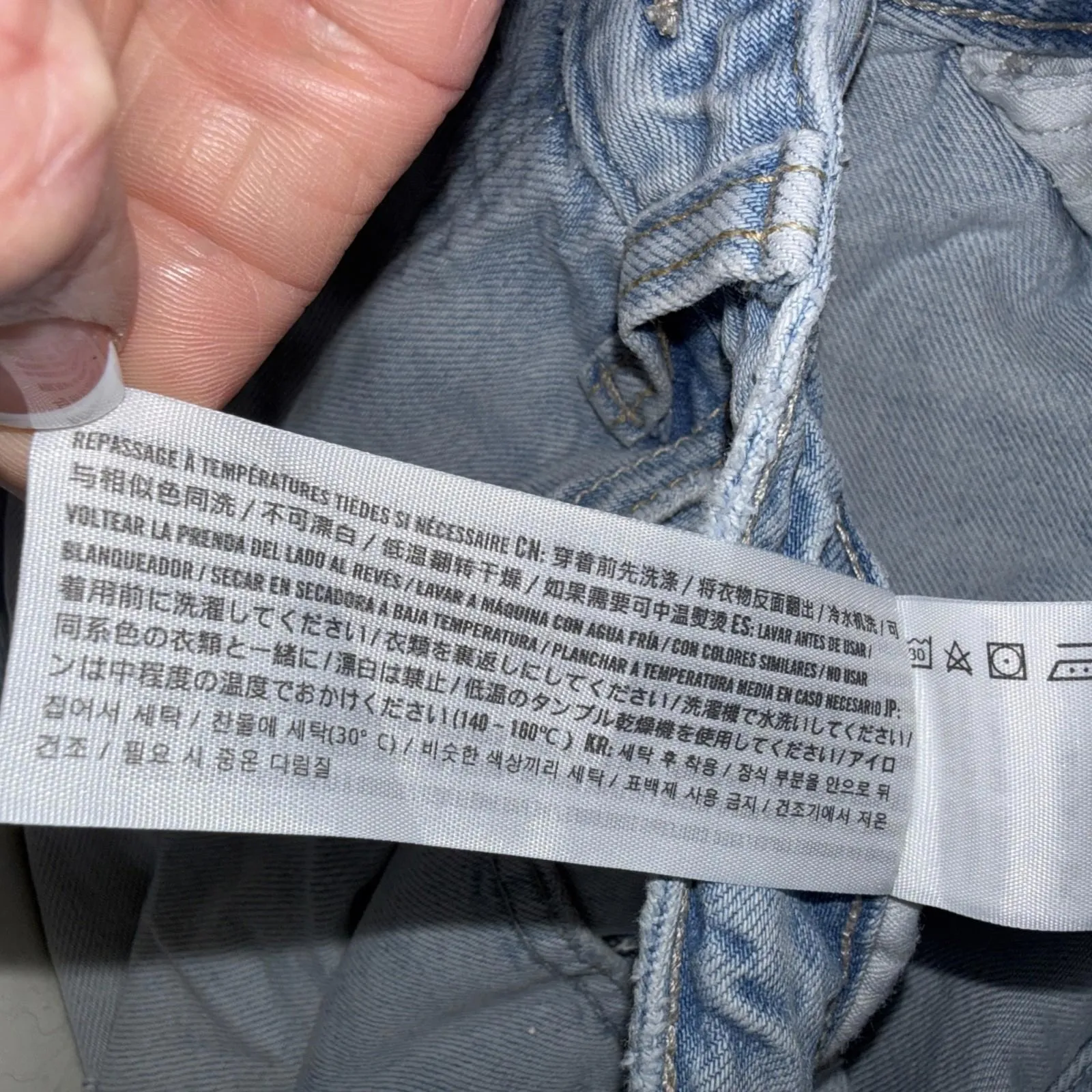 Abercrombie And Fitch Ames Slim Boyfriend Size 27/4 Distressed Y2k Jeans - Image 5