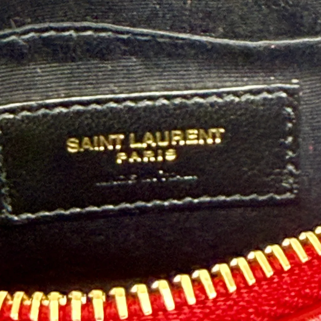 Saint Laurent Lou Mini Belt Bumbag Cherry Red Quilted Lambskin Crossbody - Image 6