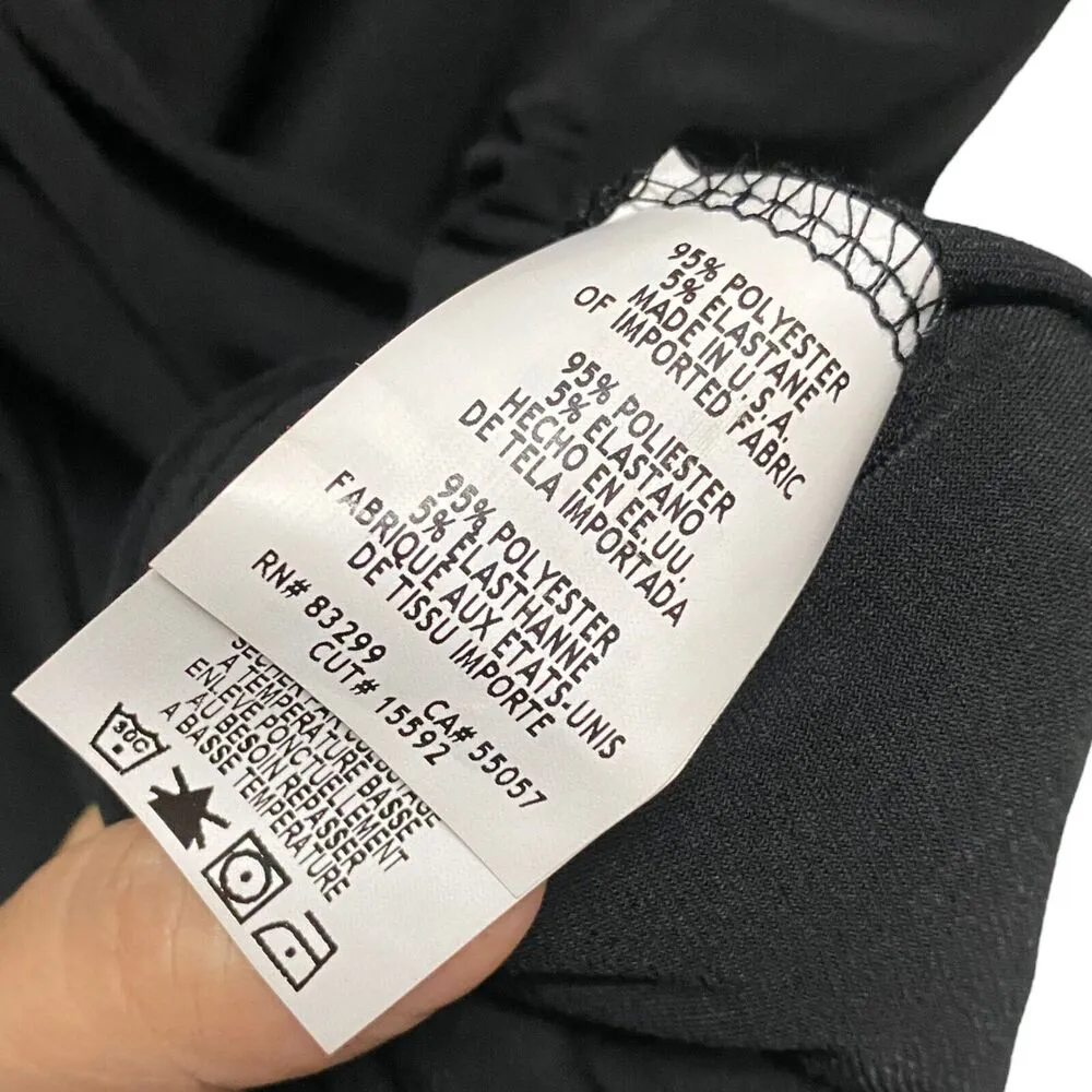 Annalee + Hope Jumpshort Black Sleeveless Faux Wrap V Neck Women's XL One Piece - Image 5