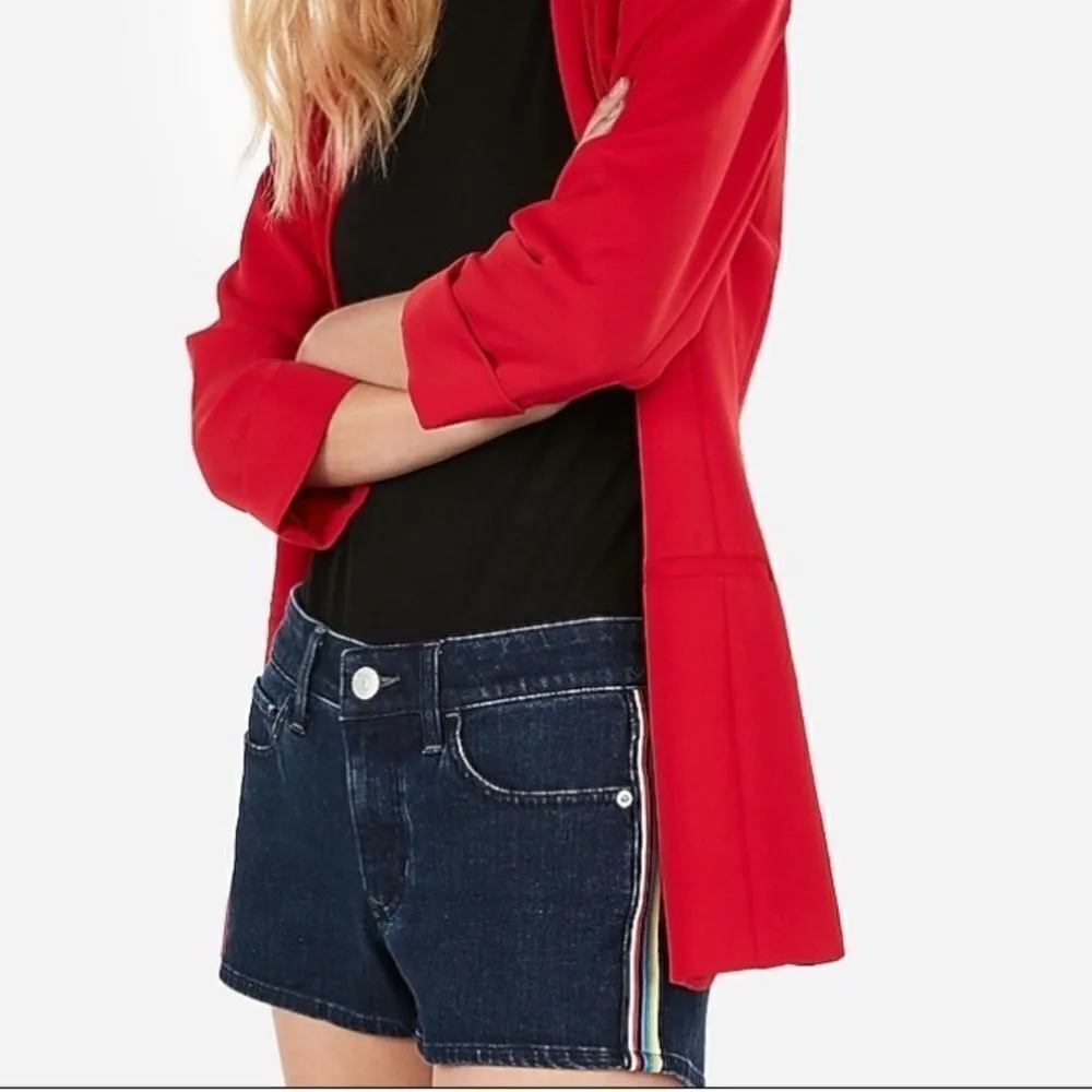 NWT Express Low Rise Relaxed Dark Denim Jean Shorts - Image 3