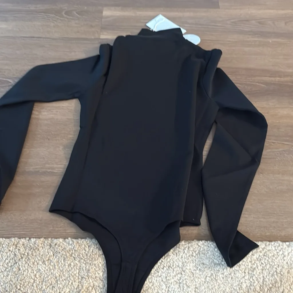 NWT HILL HOUSE HOME The Luna Bodysuit in black Cotton Jersey - Image 13