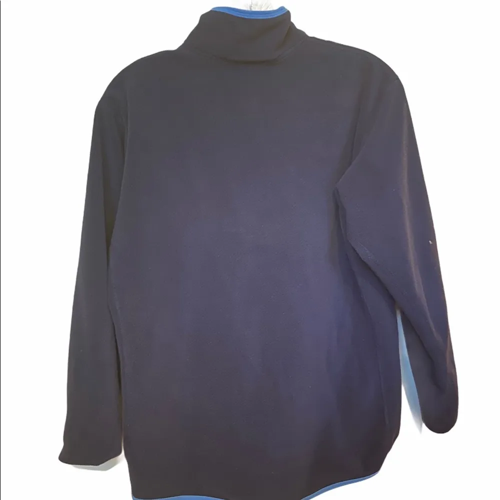 Eastern Mountain Sports Size Large Navy With Light Blue Accents Half Zip Fleece - Image 2
