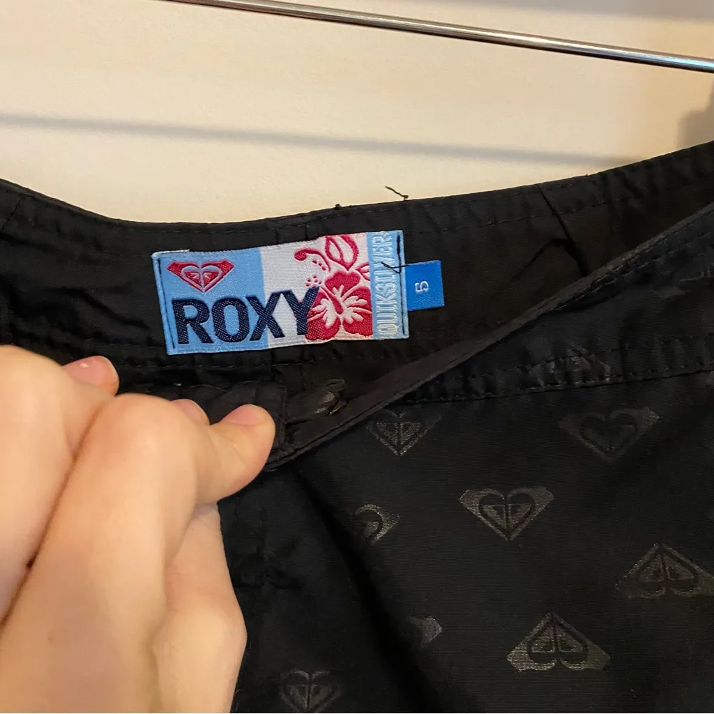 Roxy Quicksilver Black Logo Swim Shorts size 5 - Image 5