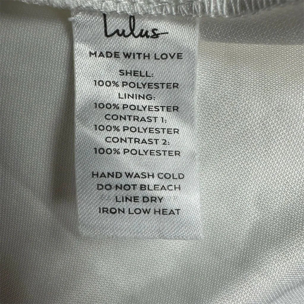 NWT Lulus Precious Promise White Satin Embroidered Lace Mermaid Maxi Dress XL - Image 10