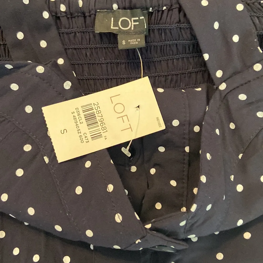 Loft size S Jamper dark blue and white dots beautiful for summer days - Image 9