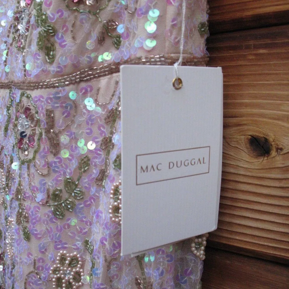 Mac Duggal 10772 Size 10 Embellished Ruffle Cap Sleeve Gown Dress - Image 14