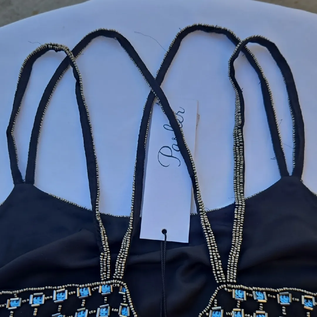 Parker  Stylish Black and Blue Women's Top - Image 5