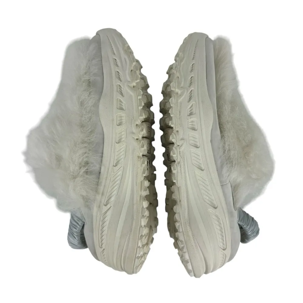 UGG Fluffy Runner Trainer Slip-On Shoes White US 9.5 Toscana Sheepskin Leather - Image 7