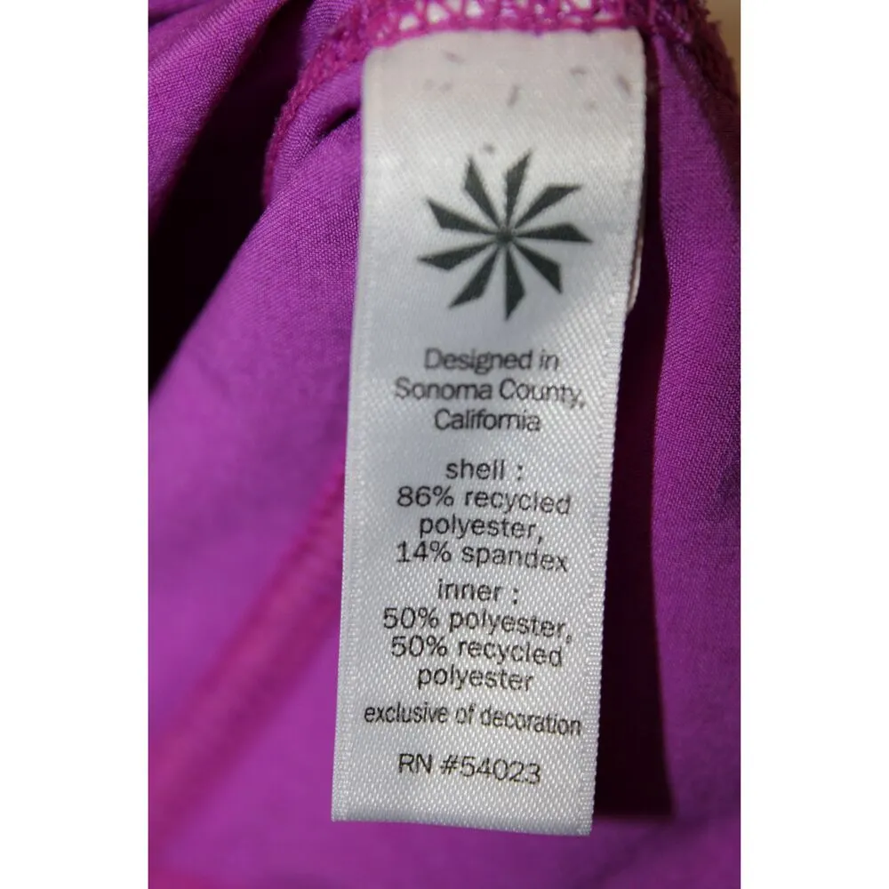 Womens Athleta Ready Set Shorts Purple Silver Reflective Running Athletic Size M - Image 5