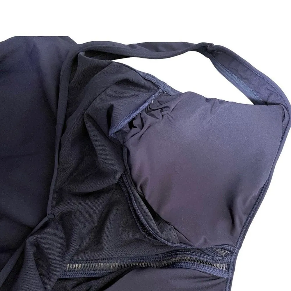 Sea Level Australia Essentials V Style One Piece Swimsuit Night Sky Navy Blue Si Blue Size 10 - Image 7