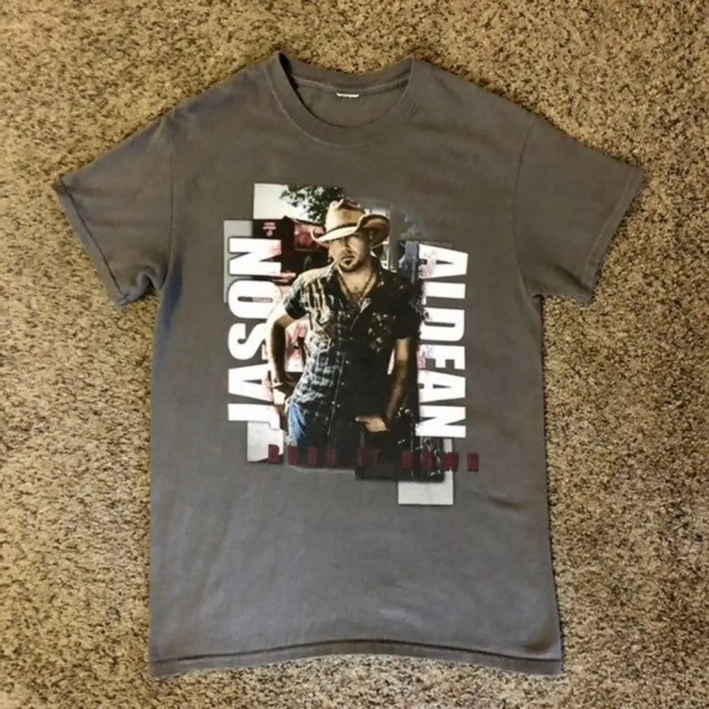2015 Jason Aldean Burn It Down Concert Tour T - Image 4