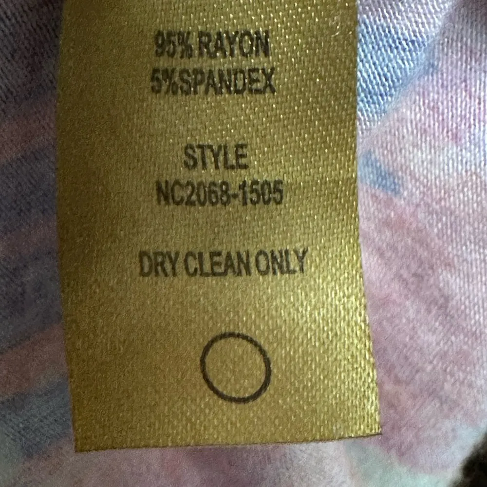 Presley Skye Multi Bright Colors Halter Top V Neck In Back Summer Dress Sz S Pink - Image 9