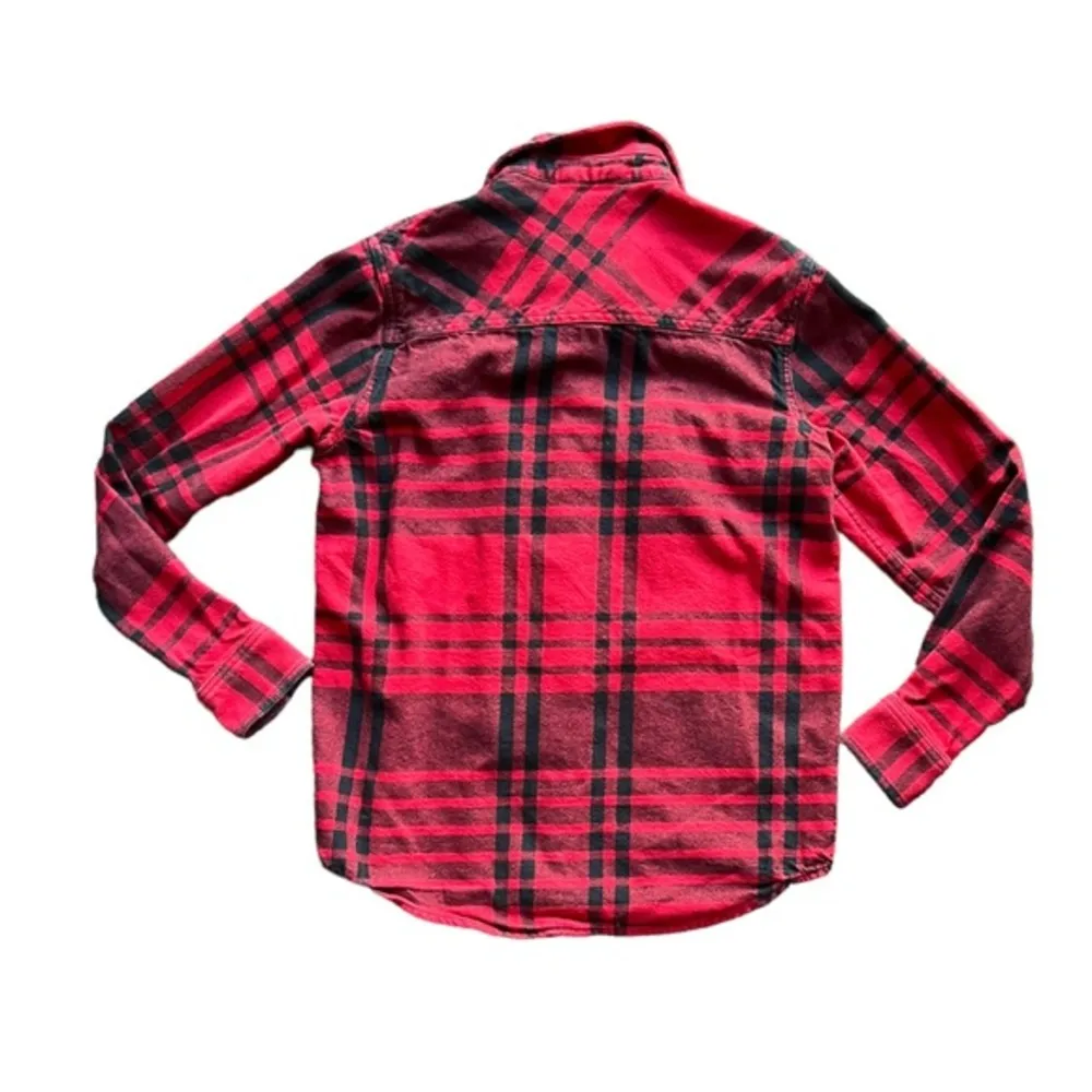 Aritzia TNA Prospect Shirt Jacket Shacket Size 1 Red - Image 3