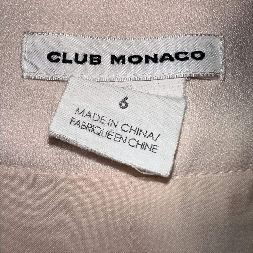 Club Monaco Baby Pink Faux Wrap Ruffled Mini Skirt‎ EUC Size 6 - Image 5