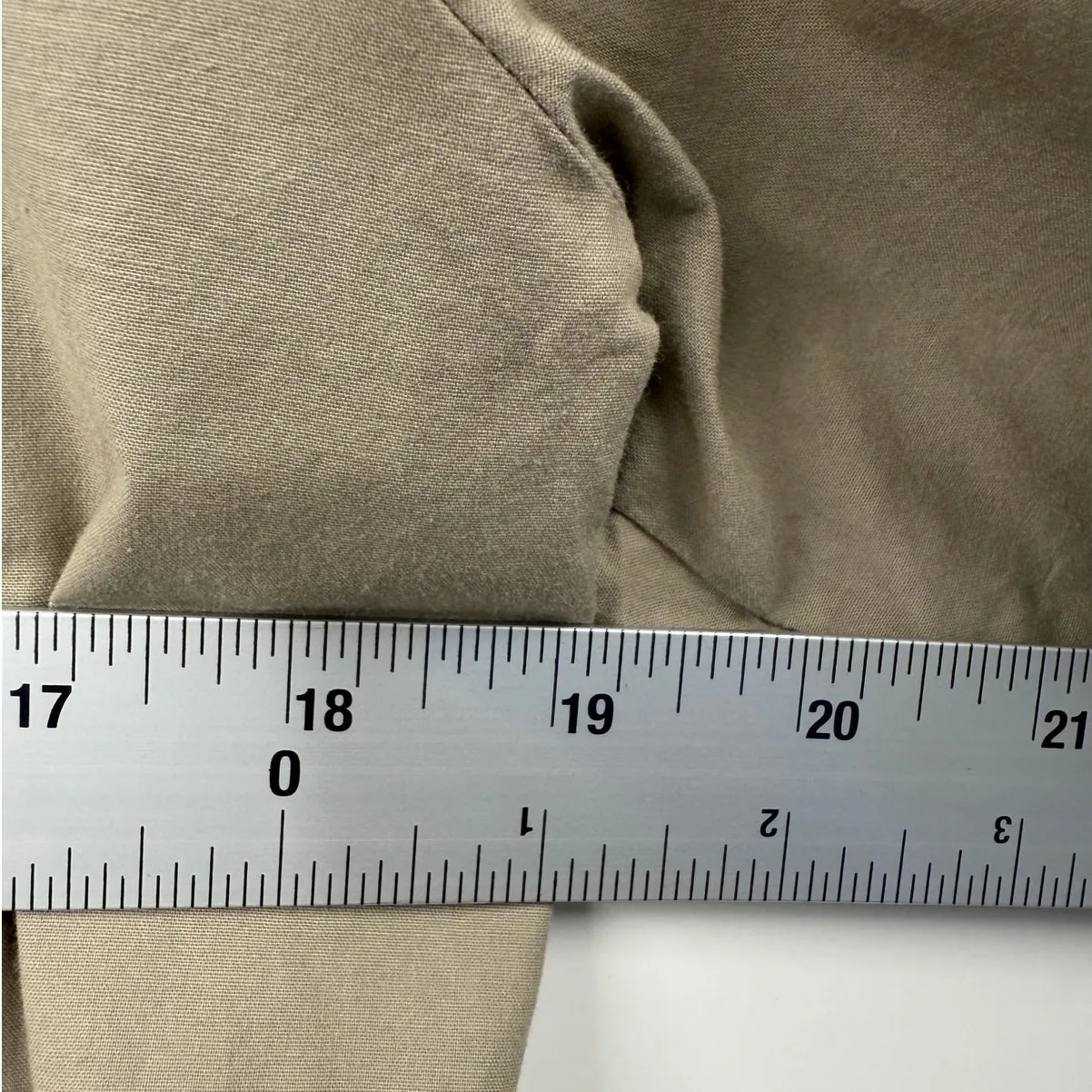 Eileen Fisher Blazer Polished Ramie Stretch Full Zip Windbreaker Jacket Tan M - Image 8