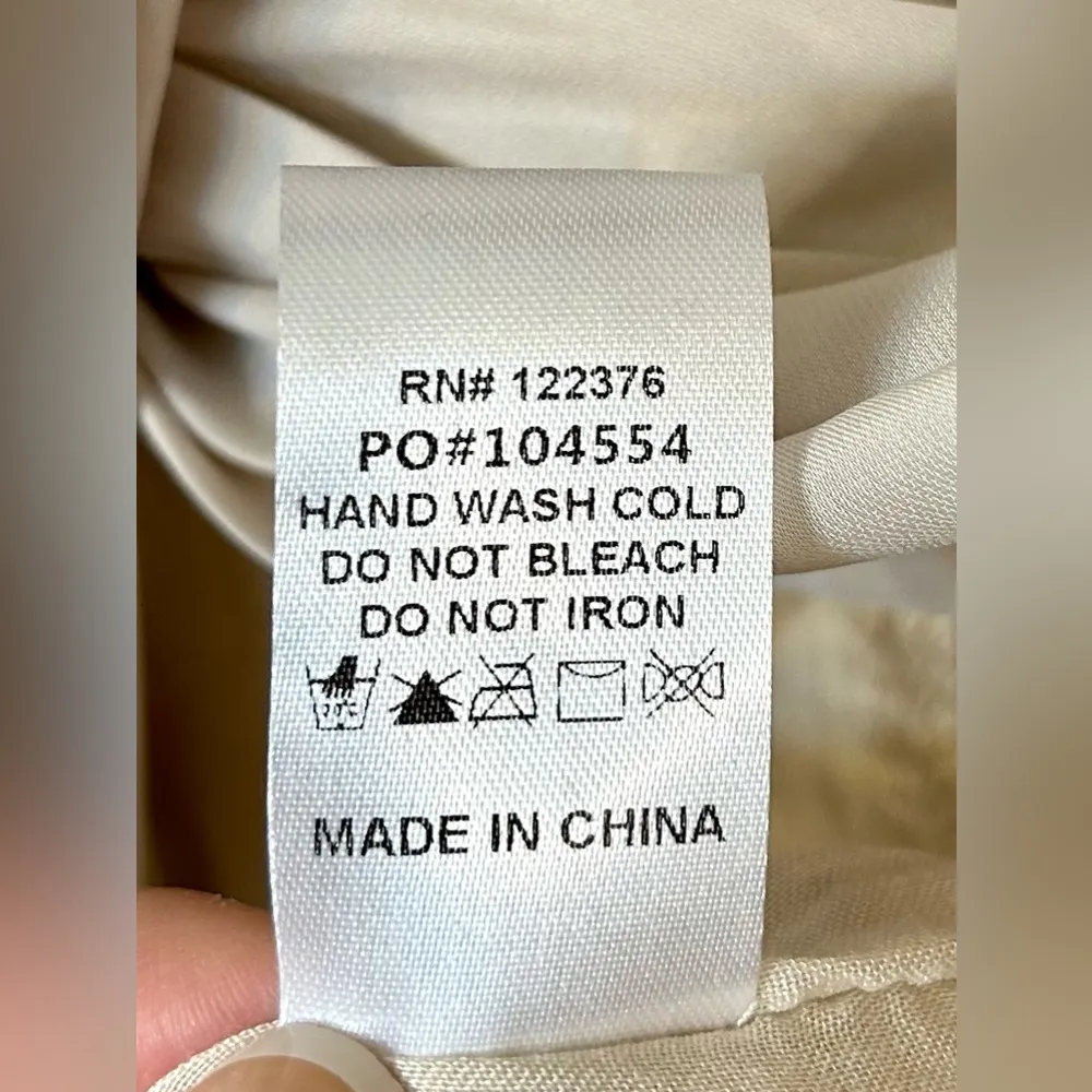 Mustard Seed Tie-Waist Halterneck Dress in Ecru Size Medium - Image 16