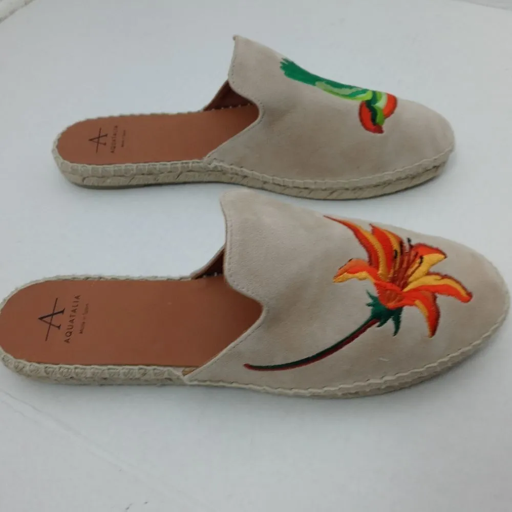 Aquatalia Blair Espadrille Embroidered Flat - Image 12