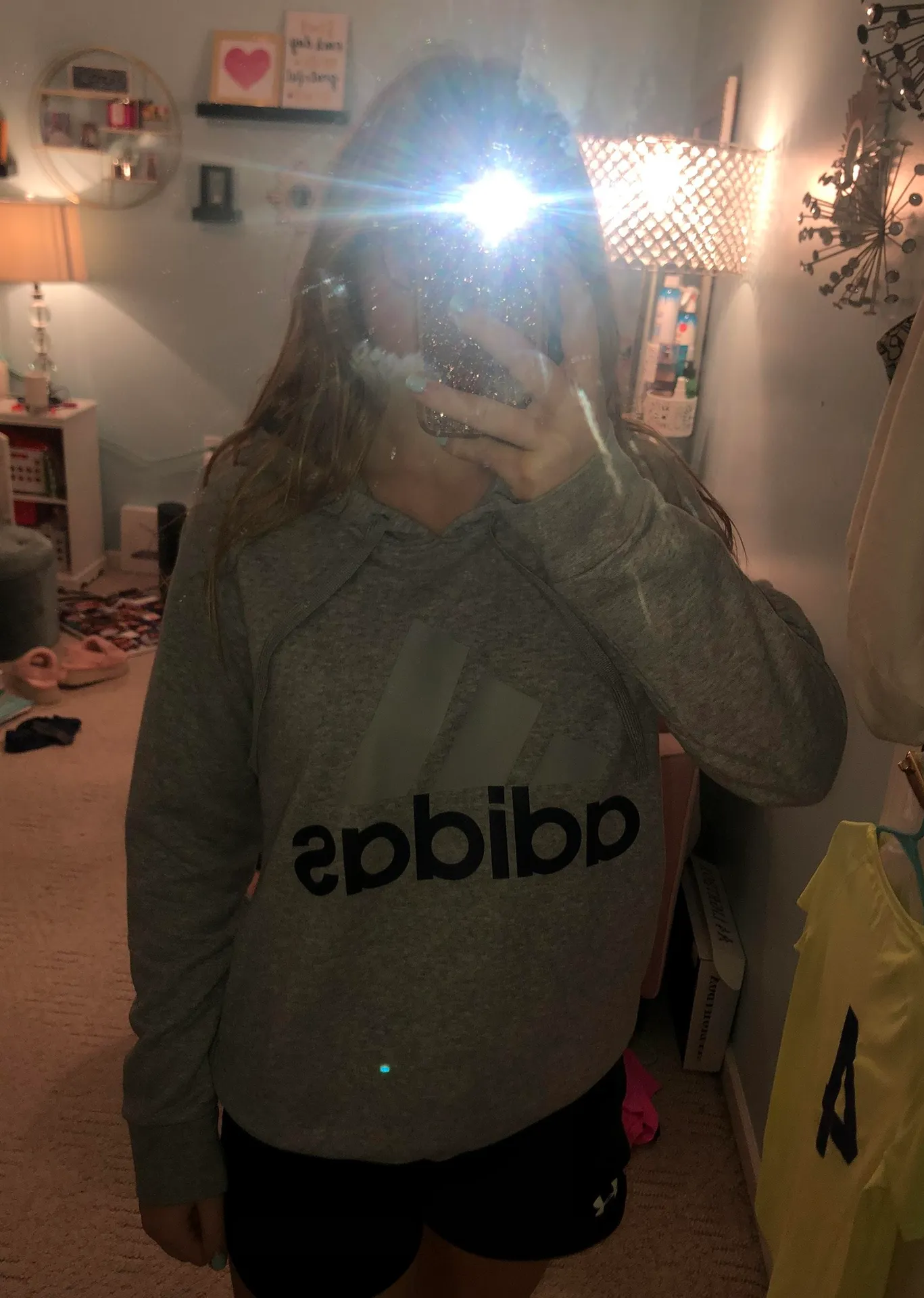 Adidas grey  hoodie - Image 2