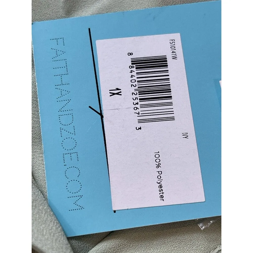 Stitch fix Faith And Zoe Sage Green High Low Sheer Tunic Top 1x NWT - Image 10